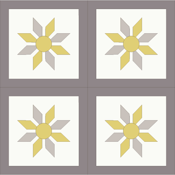 Paño de 4 baldosas Flor De Desierto